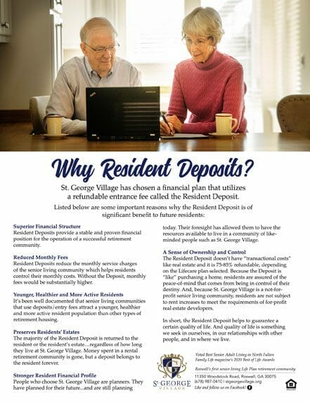 why resident deposits