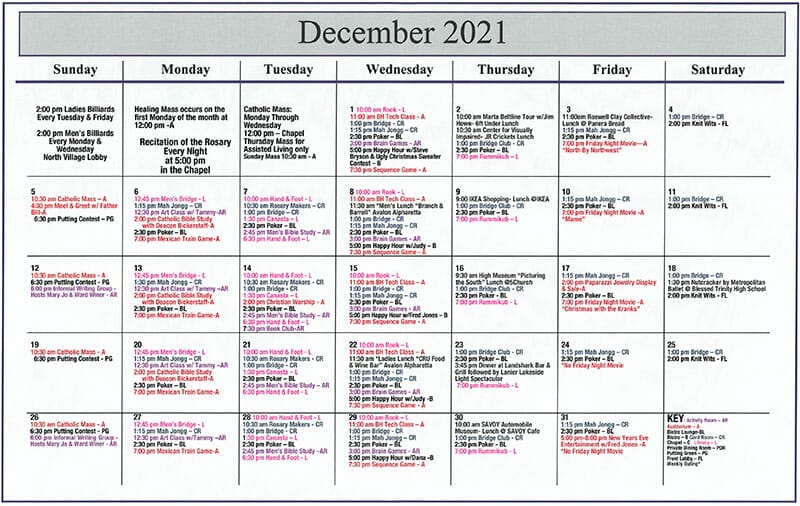 december 2021 calendar